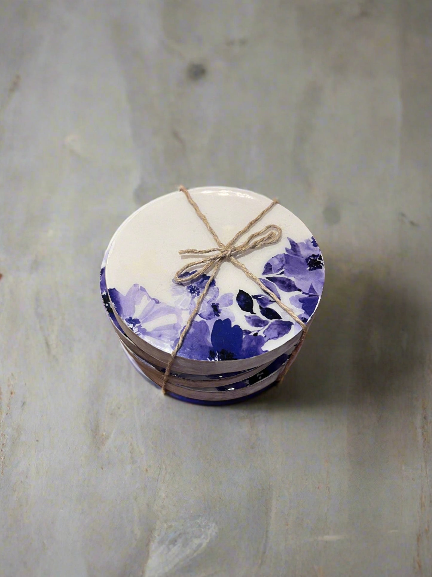 Blue and White Coasters