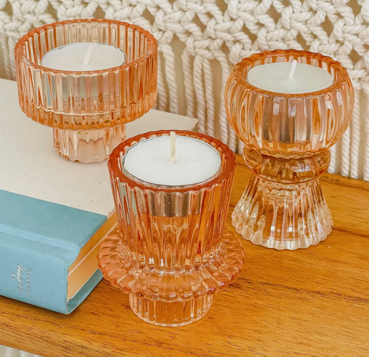 Kate Aspen - Rose Gold Candlestick Holders