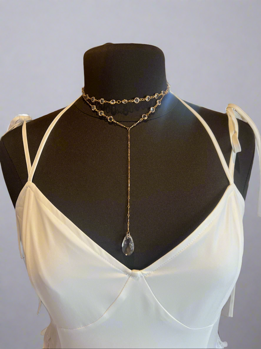 Goldfine- Long Dangle Necklace