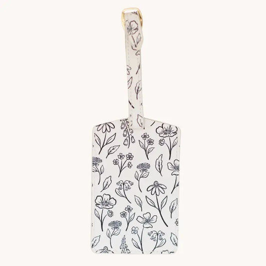 Elyse Breanne Design- Pressed Floral Luggage Tag