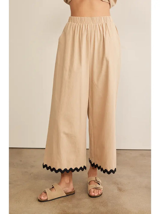 In February- Ric Rac Wide Leg Pants