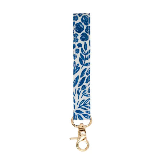 Elyse Breanne Design- Porcelain Floral Wristlet Keychain